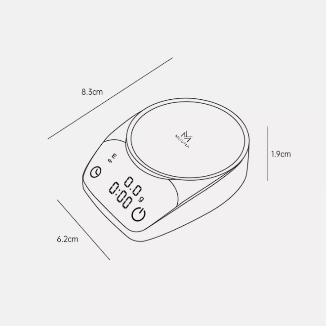 【即納】MUVNA 小型スケール　0.1g単位で計量ができるスケール